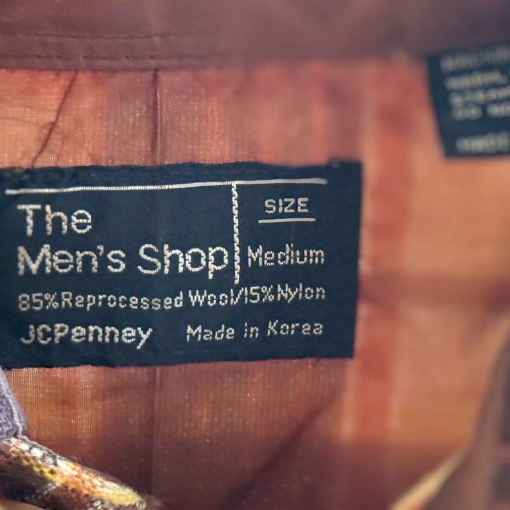 JCPenney Men's Shop Medium Wool Blend Jacket